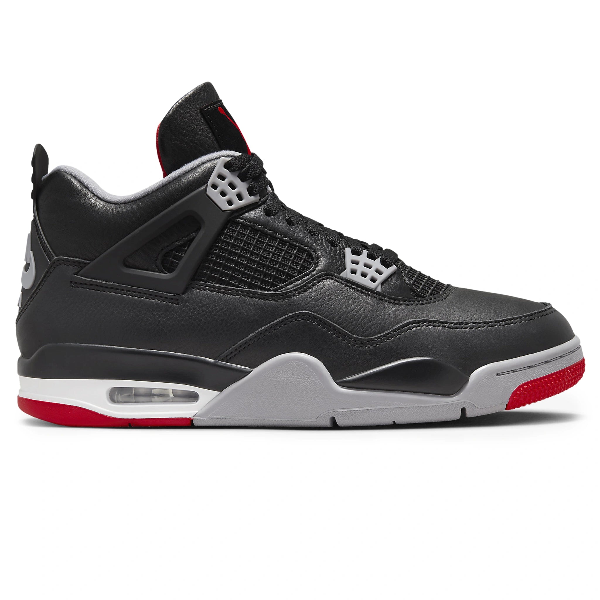 Side view of Air Jordan 4 OG Bred Reimagined
